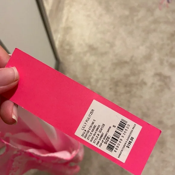 Lily Pultizer dusk silk dress, size xs - Picture 3 of 5